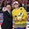 COLOGNE, GERMANY - MAY 21: Skoda CEO Bernhard Maier presents the tournament MVP trophy to Sweden's William Nylander #29 following Sweden's 2-1 shoot-out win over Canada in the gold medal game at the 2017 IIHF Ice Hockey World Championship. (Photo by Andre Ringuette/HHOF-IIHF Images)


